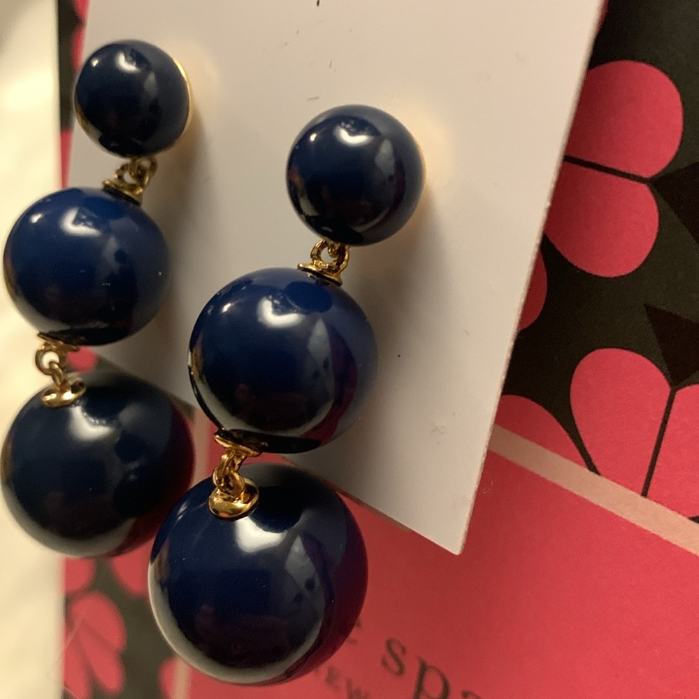 KATE SPADE NEW NAVY DROP EARRINGS - Picture 3 of 4